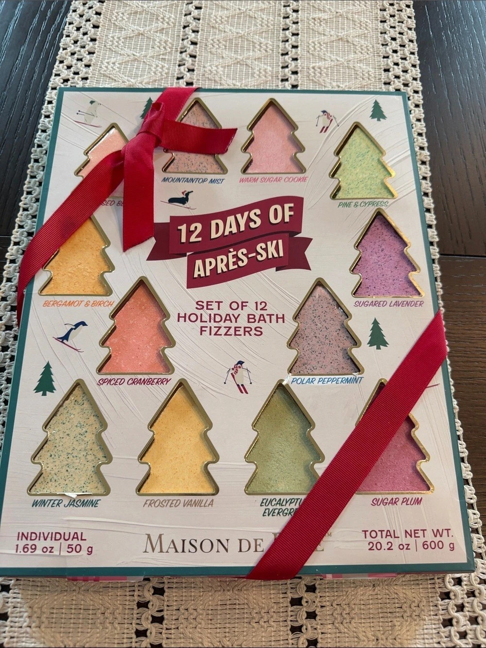 Maison de Base 12 Days of Après-Ski 12-Piece Bath Fizzers Set